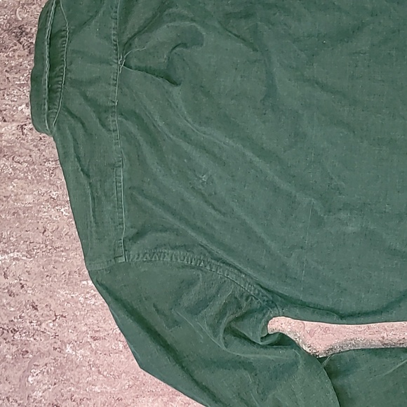 Vintage. Made in USA. Lands' End. 💯 Cotton mini-corduroy button-up Men's L - Picture 13 of 14